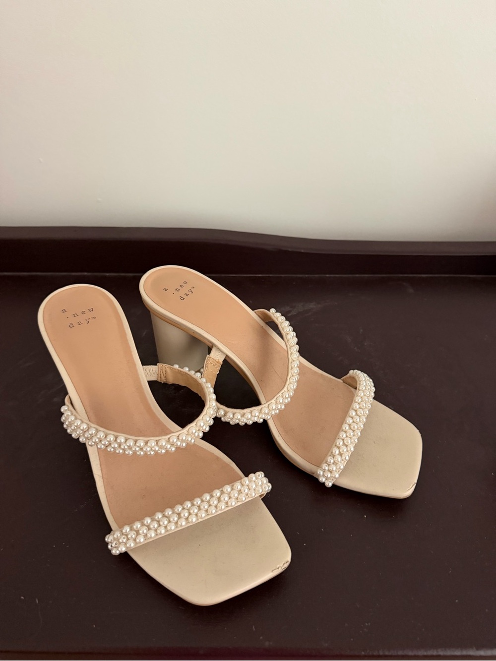 A New Day Pearl Block Heel